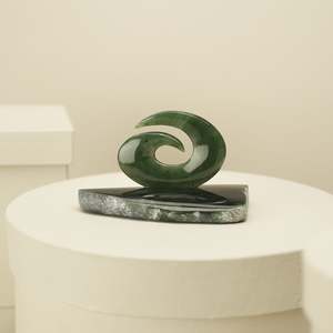 Small Greenstone Koru Sculpture