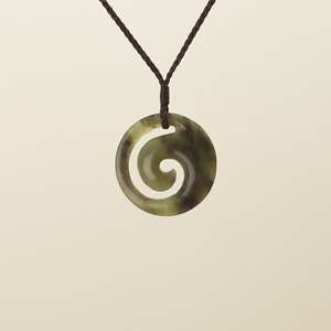 Koru Kahurangi Medium Pounamu Pendant
