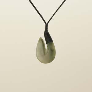 Hei Matau: Hei Matau Inanga Small Pounamu Pendant
