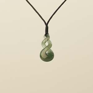 Pikorua Double Twist Extra Small Greenstone Pendant