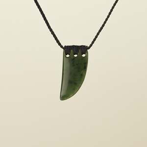 All: Niho Kahurangi Small Pounamu Pendant