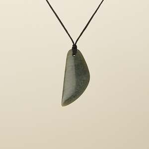 New Arrivals: Tangiwai Bowenite Freeform Medium Pounamu Pendant