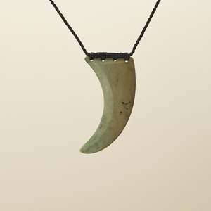 New Arrivals: Niho Tooth Raukaraka Pounamu Large Pendant