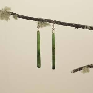 Kahurangi Pounamu Drop Earrings