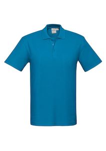 Crew Men's Polo Shirt - Cyan