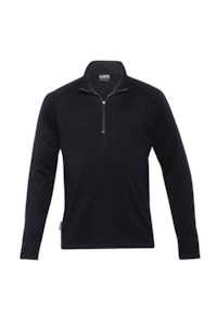Mens Merino Zip Pullover