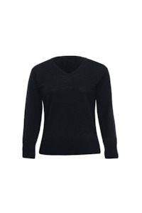 Merino Collection: Merino Detailed Vee Pullover Womens