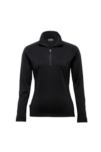 Merino Collection: Ladies Zip Pullover Merino LSL