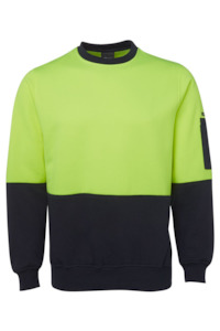 Fleeces: Hi Vis Fleece Crew Neck