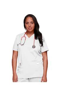 Cherokee Women's WW Revolution V-Neck Top - White