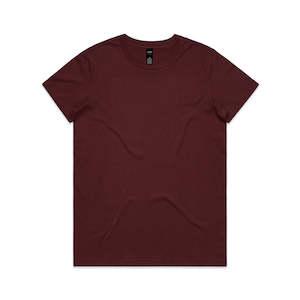 Active Casual: Women's Maple T-Shirt - Burgundy