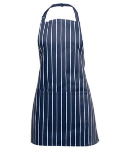 Hospitality Entertainment: JB's Apron with Pocket (Striped) - Bib 65cm x 71cm