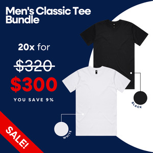 All: Men's Classic Tee Bundle - 20 Units