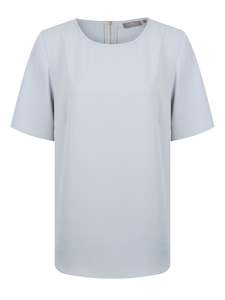 Short Sleeve Soft Taylor Top - Silver