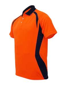 Bocini: Unisex Adults Hi-Vis Panel Polo