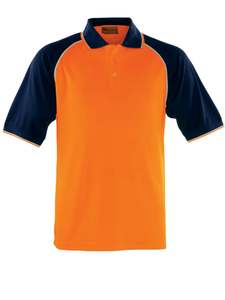 Unisex Adults Hi-Vis Raglan Sleeve Polo