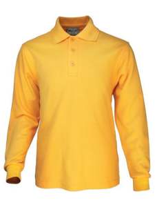 Bocini: Men's Long Sleeve Basic Polo