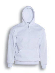 Unisex Pull Over Hoodie - White