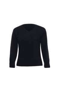 Merino Detailed Vee Pullover Womens
