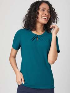 Women's Keyhole Knit Blouse