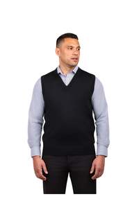 Merino Blend V Neck Vest