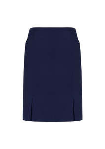 Corporate Office Wear: Womens Front Pleat Straight Skirt