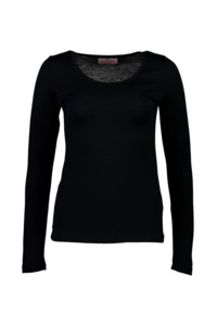 Merino Collection: Merino Long Sleeve Scoop Neck Top