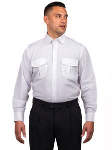 Men's Long Sleeve Epaulette Shirt