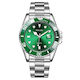 Men Silver Stainless Steel Waterproof Watches