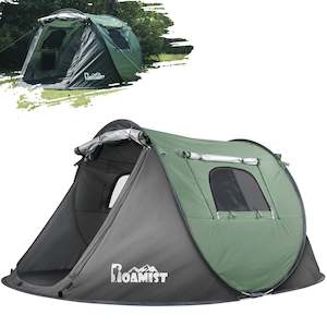 Outdoor: ROAMIST Tents for Camping 2 Person Easy Pop Up Camping Tent Waterproof Windproof Automatic Setup Lightweight Camping Tent with Extra Storage Family Tents for Camping Hiking & Traveling