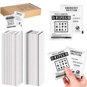 Timgle 200 Pcs Stain Remover Wipes Individual Wrapped Wipes Stain Remover Mini S&hellip;