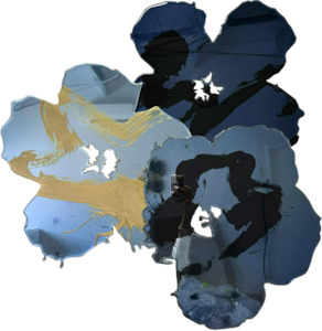 Sally Bulling: Flowers From Andy - Midnight, Ice & Steel Blue