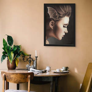 Natural: Bat Framed Print