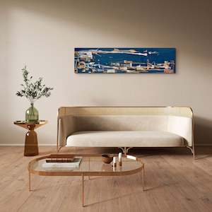 You Made Me Blush - Sumner - Abstract in Teal