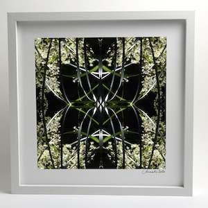 Green: Dark Ruatahi Portal 4 - Small Mandala Print