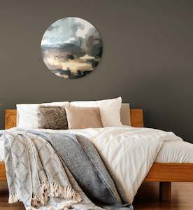 Aba Originals: Hand painted abstract round - #BLB