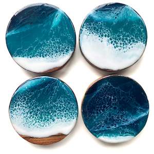 Ocean Wave Coasters set of 4