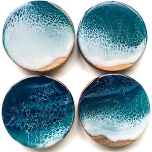 Ocean Wave Coasters set of 4