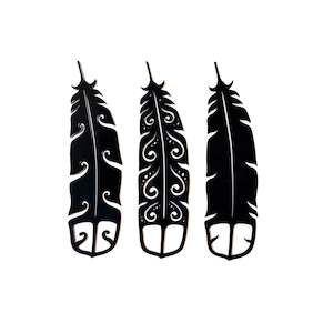 Huia Feathers - Set of Three