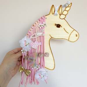 Unicorn Hanging Hair Clip Holder