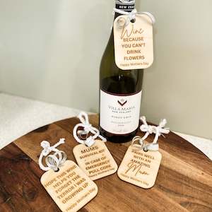 Mothers Day Wine Gift Tags