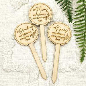 Personalised Gifts: 'If Mums Were Flowers' Plant Stake