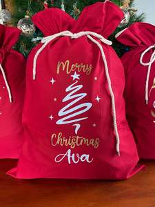 Christmas Collection: Personalised Santa Sack - Red