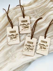 Personalised Want Need Wear Read Christmas Tags