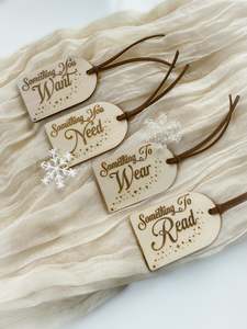 Christmas Collection: Want Need Wear Read Christmas Tags