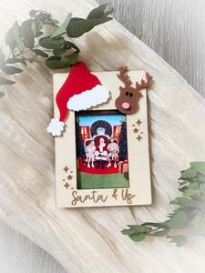 Christmas Collection: Santa and Us Photo Magnet
