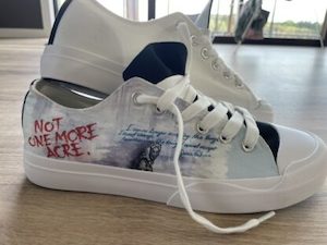 Products: Not One More Acre Custom shoes – Art By Kirst