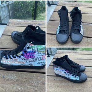 Super Girl Canvas Boots – Art By Kirst