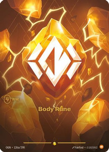 Card Games: Body Rune Alt Art 126a