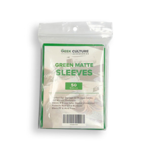 Geek Culture – Green Matte Sleeves (50ct)